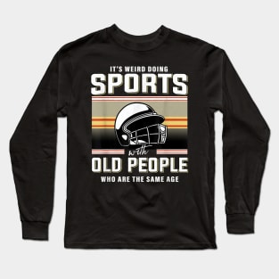 Football Helmet Retired Long Sleeve T-Shirt